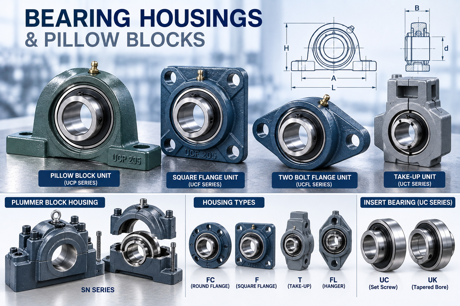 Bearing Housings and Pillow Blocks